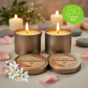 Pack de 2 Velas para masaje aroma Floral Acústica.  4 onzas c/u