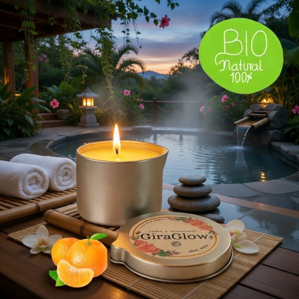 Velas para masaje aroma Mango Tropical 4 onzas - Imagen 5