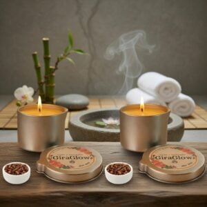 Pack de 2 Velas para masajes con aroma a Clavo de Olor.  4 onzas c/u