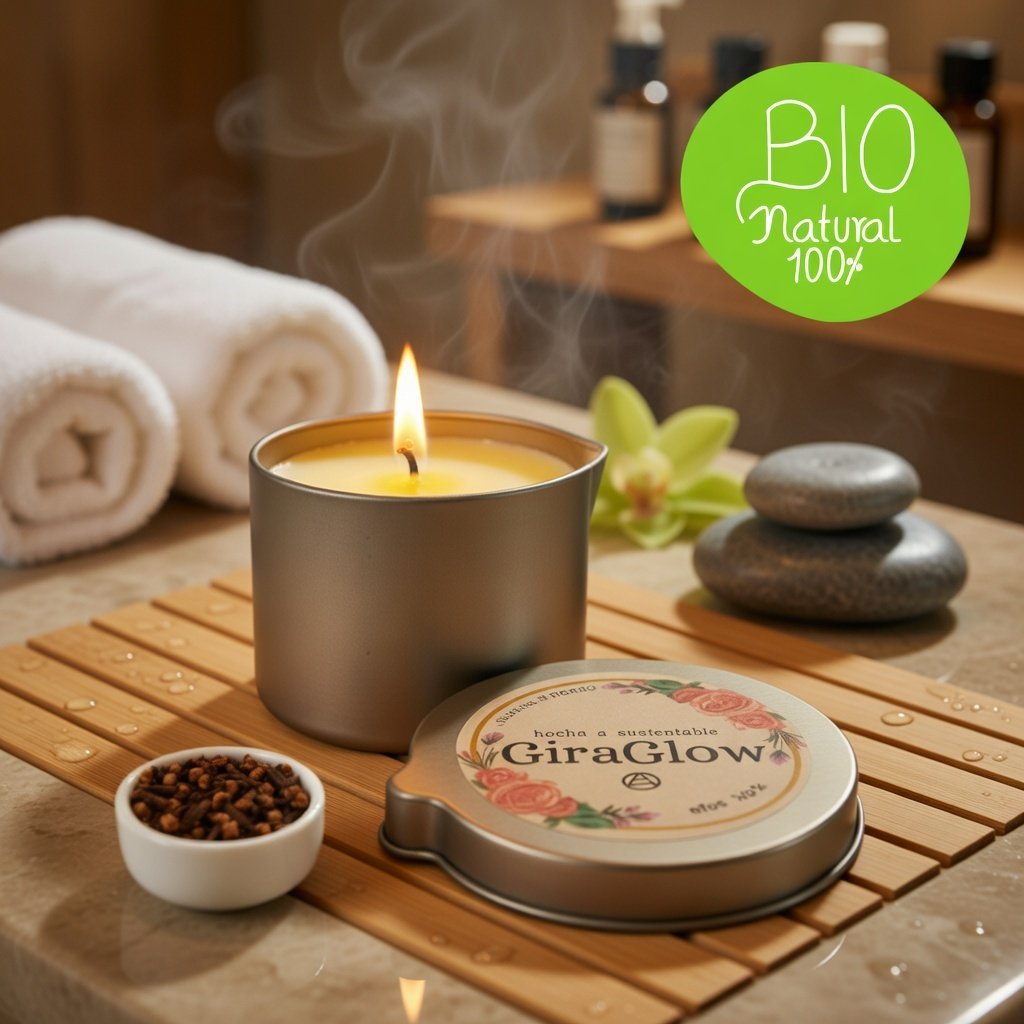 Velas para masajes con Aroma a Clavo de Olor. 4 onzas - Imagen 3